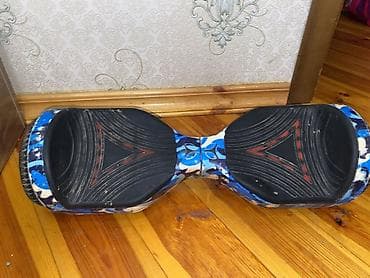 hoverboard ucuz: Qrafikli hoverboard (gyroskuter) - Korpus: mavi-ağ kamuflyaj naxışlı — 1