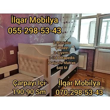 ucuz krafat: Oğlan üçün, Yeni, Çarpayı, Matrassız, Siyirməsiz, Laminat — 7