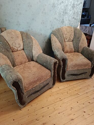 Кресла: Б/у, Кресло, Ткань, Нет кредита, Бесплатная доставка на адрес — 3