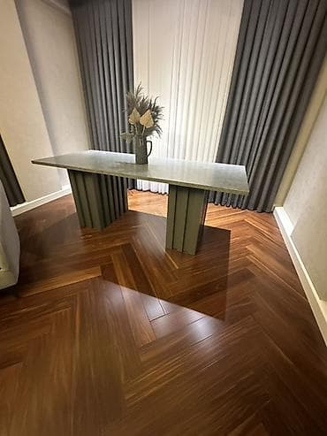 stol stul modelleri: Qonaq otağı üçün, Açılmayan, Dördbucaq masa — 2