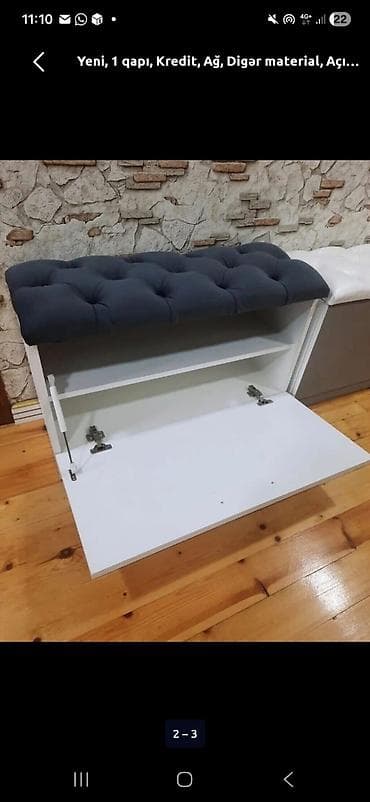 nabor acar desti: Yeni, 1 qapı, Kredit, Ağ, Digər material, Açılan, Düz dolab — 4