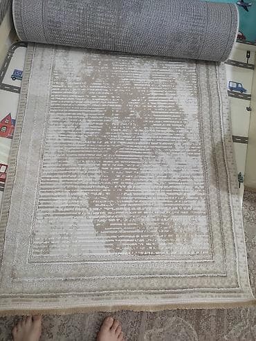 doşəmə: Bej-krem rəng palitrasında müasir naxışlı xalça Dunən 120 manata — 7