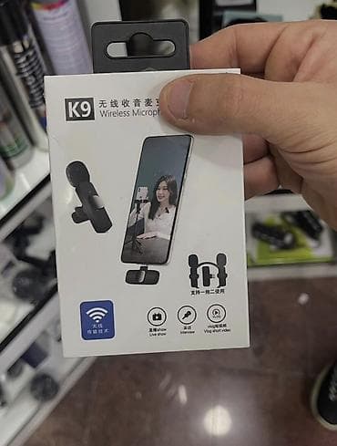 Kompüter ehtiyyat hissələri: K9 Wireless Microphone – smartfonlar üçün naqilsiz mikrofon sistemi - — 1