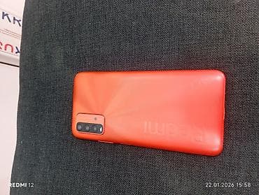 irşad telecom redmi note 8: Redmi 9T, 64 GB, rəng - Qırmızı, Barmaq izi — 2