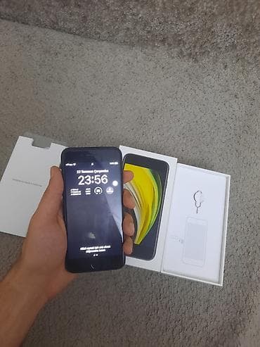 iphone 2020: IPhone SE 2020, 64 GB, Qara, Barmaq izi — 2