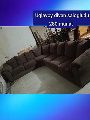 Künc divan, Açılmayan, Bazasız, Parça, Çatdırılma yoxdur