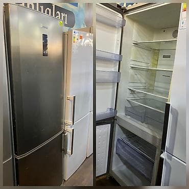 2 qapılı Beko Soyuducu Satılır, rəng - Gümüşü, Təkərli