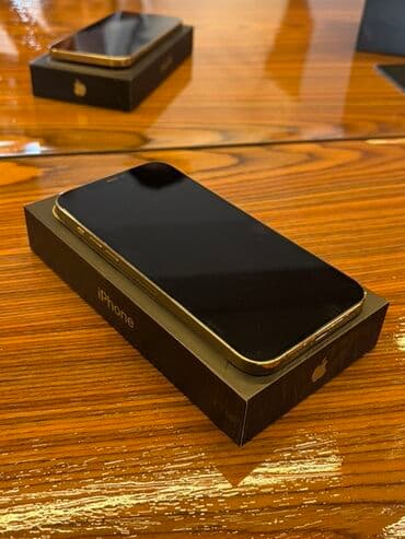 işlənmiş telofonlar: IPhone 12 Pro Max, Qızılı, Face ID — 2