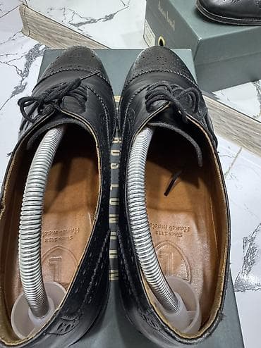 inspektor: Kığılı (Damat) Klassik kişi əsl dəri ayaqqabısı. Qara inspektor. Çox — 4