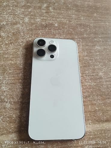 IPhone 15 Pro Max, 512 GB, Ağ