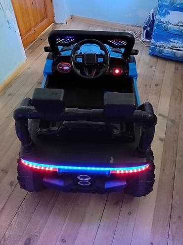 Uşaq üçün elektrik maşınları: Uşaq maşını Pultu adapteri var Maşının öz mahnıları var flaşkada — 7