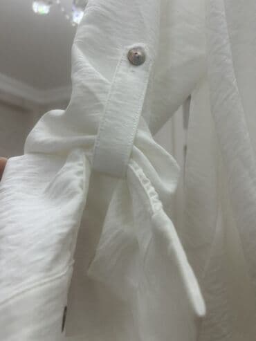 uzun paltarlar: Brend: Status by C. Tenaud Model: Ağ qadın bluzası - Rəng: Saf ağ — 5