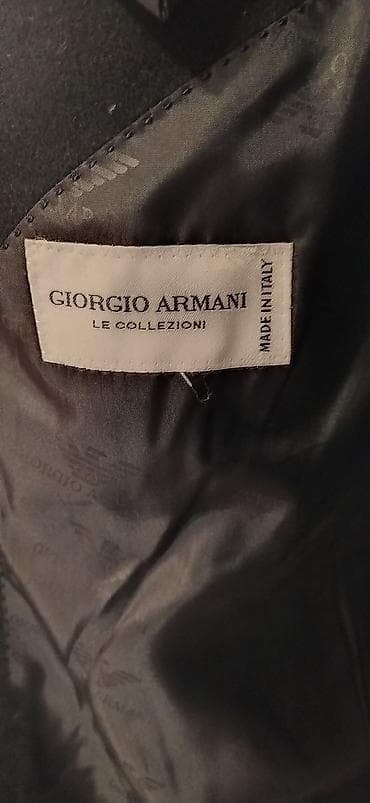 muhafize geyimi: Palto, Giorgio Armani, 6XL, rəng - Qara — 5