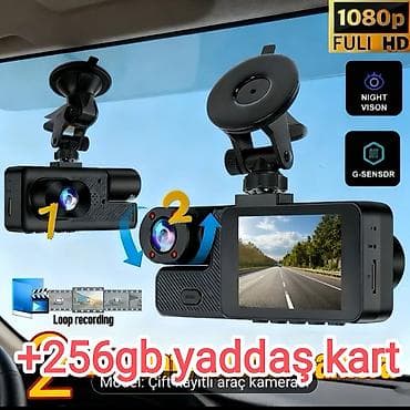 видеорегистратор: 🚨nağd satışdır kredit deyil 🎥2kameralı (salon+ön) typce dəstəkləyən — 1