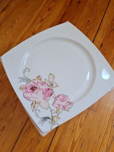 servis qablar: Nahar dəsti, rəng - Ağ, Farfor, 6 nəfərlik, Türkiyə — 7