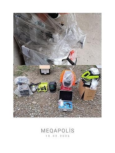 Peşəkar alət və avadanlıq dəsti Tərkib: - Hava kompressoru: spiral