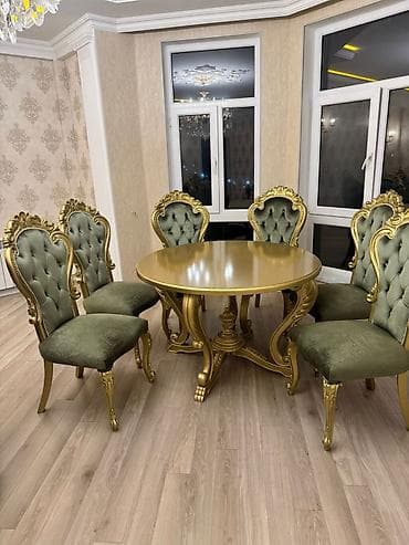 yemək stolu: Masa və oturacaqlar — 2