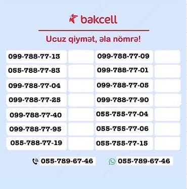 Nömrə: ( 099 ) ( 557557715 )