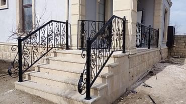 Dəmir dekorativ məhəccər və pilləkan tutacaqları - Material: qalın