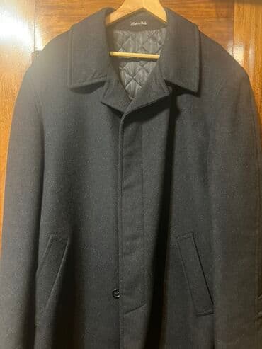 klassik kişi cemperləri: Kişi palto – klassik qara rəng - Model: qısa/orta uzunluqlu klassik — 1