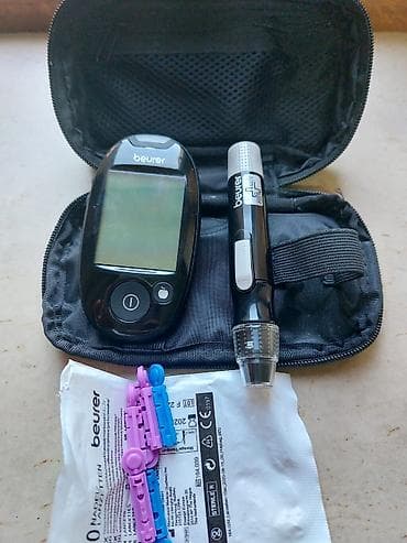 şəkər testi: Beurer qan şəkəri ölçmə dəsti Məhsul tərkibi: - Beurer qlükometr — 1