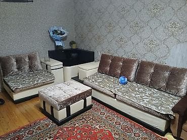 salon ucun mebel: NigKunc divan satilir 300azn. Pufik de daxil. Unvan Sumqayit Nigaz — 1