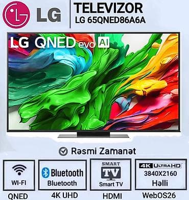 aile tv: LG Smart TV-lər – 4K UHD, AI və WebOS26 Modellər: - LG 55NU850B6LA – — 5