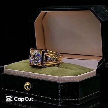 zergerlik: Üzük, Gümüş, Brilyant, 5.00+ Karat — 5