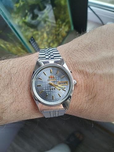 Smart qolbaqlar: İşlənmiş, Qol saatı, Orient, rəng - Gümüşü — 3