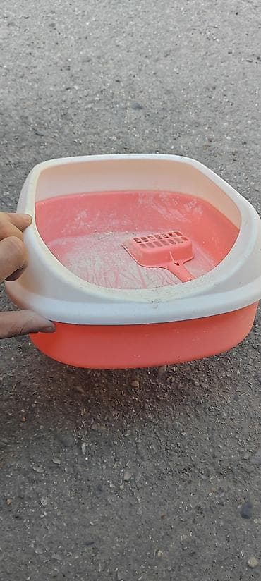 qara mal: Məhsul: Pişik tualeti qabı və kürəciyi - Material: davamlı plastik - — 3