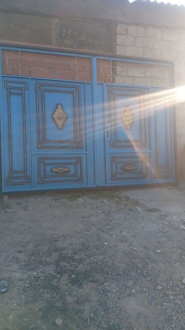 Darvazalar və aksesuarlar: Dəmir Həyət darvazası, Yana açılan, Mexaniki, rəng - Mavi — 4