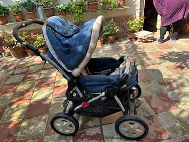 купить детские коляски: Коляска-люлька несъемная, Б/у, Пол: Мальчик, Возраст: 1-6 месяцев, Самовывоз — 2