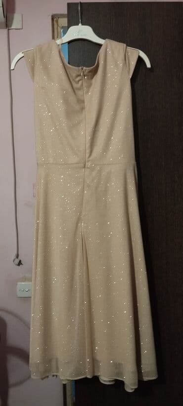 вечерние бежевые платья: Вечернее платье, Миди, M — 2