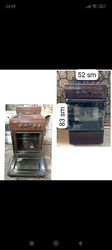 Qaz sobası Ayrıca dayanan, 4 gözlü