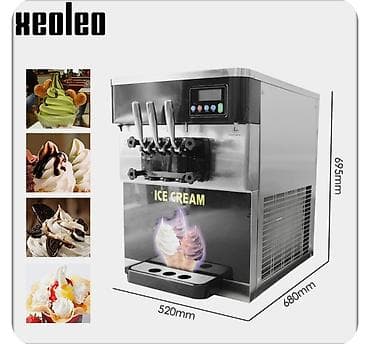 Dondurma aparatı Ice cream machine 3 Rəngli Masaüstü Dondurma Maşını