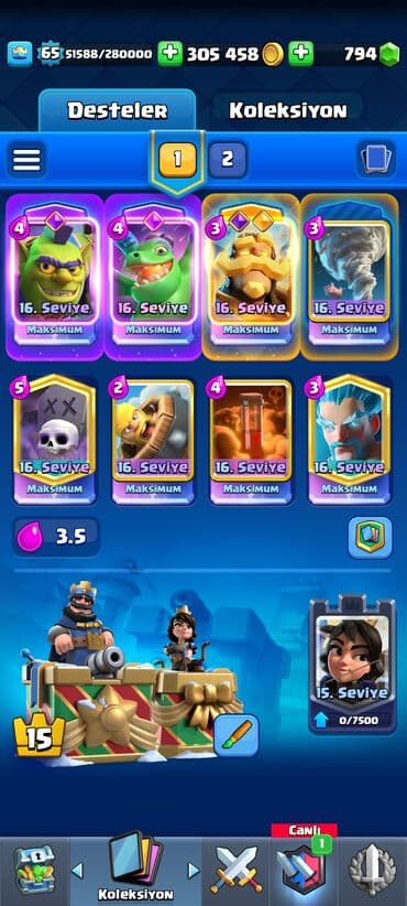 heykel satış: Clash royale hesabı satılır. 65 LVL. 16 evrim 1 ilin hesabıdı Bircə — 3