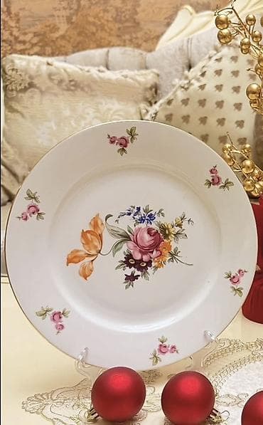 Boşqablar, 1 əd, rəng - Ağ, Farfor, Çexiya