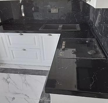 > *Mətbəx dəzgahını baha alma!* > Tökmə mərmər dəzgah üstü — — 6