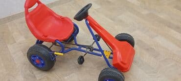 детские машинки на педалях: Uşaq pedallı qokardı (go-kart) - Pedallı ötürmə: zəncirli sistem, iki — 2