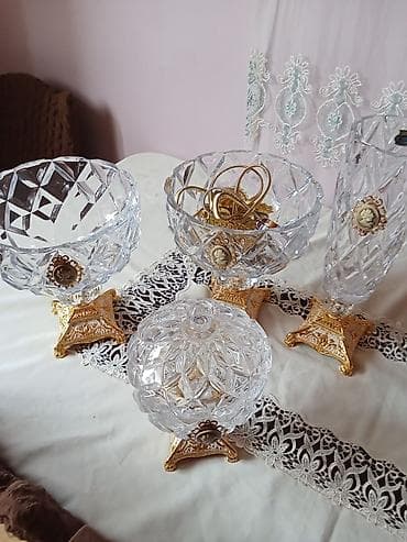 Çılçıraq, 5 lampa, Şüşə — 2