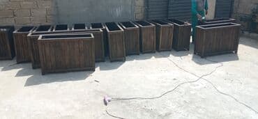 meyve agaci: Taxta dibcəklər dekorativ ağaclar və güllər üçün istənilən ölçüdə və — 4