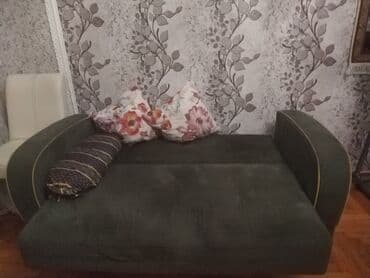 диван и кресла: Б/у, Диван, 2 кресла, Диван, С подъемным механизмом, Раскладной — 4