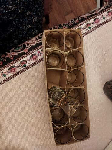 тап аз продажа посуди: Чайный набор, цвет - Золотой, Стекло — 4