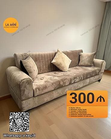 Di̇van-kravat, Açılan, Bazalı, Vеlur parça, Şəhərdaxili pulsuz çatdırılma