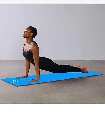 idman doseyi: Mavi rəngdə, yüngül, Black Deer markalı idman və yoqa döşəyi. Elastik — 4