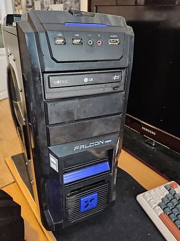 Kompüter ehtiyyat hissələri: Falcon seriyalı orta ölçülü (ATX) oyun üslublu kompüter korpusu. kaşe — 1