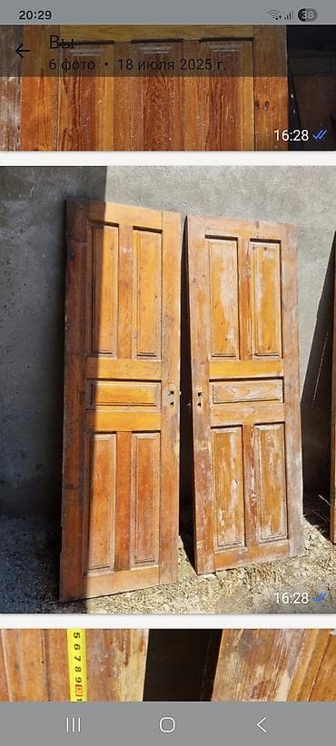 sehf qapi: Taxta qapılar dəsti - Material: tam ağac (şam ağacına bənzər — 6