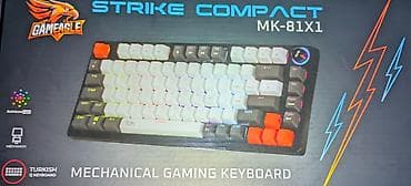 komp: GameEagle Strike Compact MK-81X1 – mexaniki oyun klaviaturası - 75% — 3