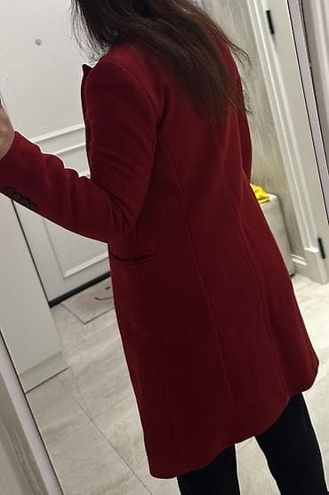zara xs: Palto, Zara, XS, rəng - Qırmızı — 6