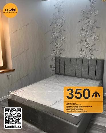 par: İkinəfərlik çarpayı, Bazalı, Matras ilə, Siyirməsiz — 1